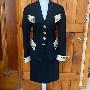 INCREDIBLE vintage black suit